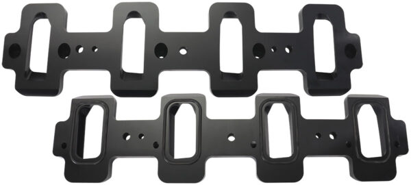 AEROFLOW GM LS INTAKE ADAPTER CATHEDRALTO RECTANGLE HEAD, LSA CHARGER
