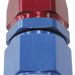 Aeroflow Alloy Straight Hose End -6AN Blue Swivel Nut Suit Teflon