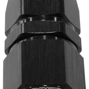 Aeroflow Alloy Straight Hose End -6AN Black Swivel Nut Suit Teflon AF201-06DBLK
