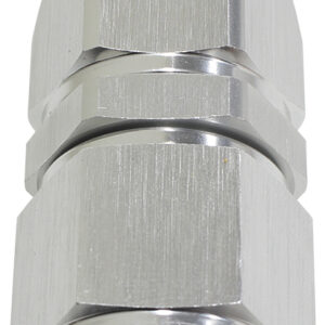 Aeroflow Alloy Straight Hose End -6AN Silver Swivel Nut Suit Teflon