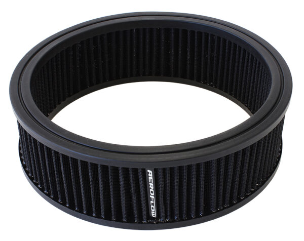 AEROFLOW ROUND AIR FILTER 9" X 2-3/4" WASHABLE COTTON ELEMENT