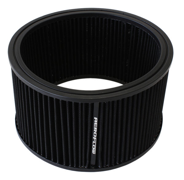 AEROFLOW ROUND AIR FILTER 9" X 5" WASHABLE COTTON ELEMENT