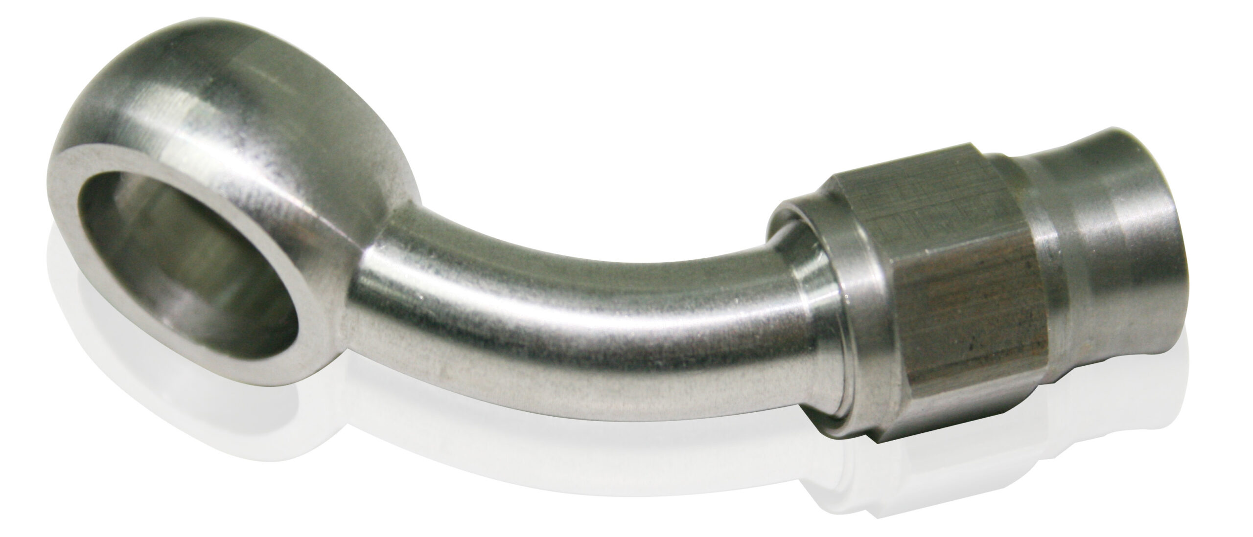 Aeroflow -3AN 45 Deg Banjo 10mm 3/8 Stainless Suit Teflon