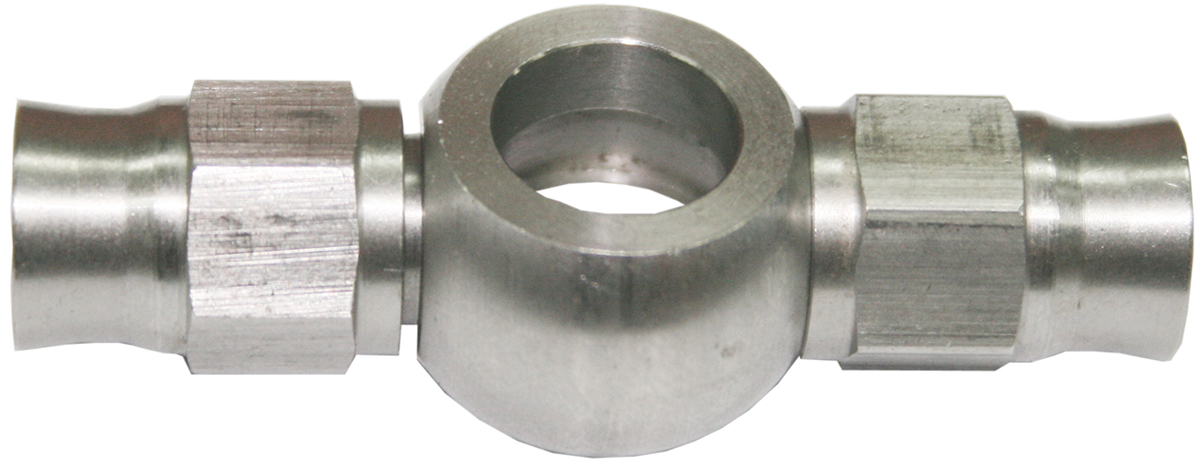 Aeroflow -3AN Double End Banjo 7/16" Stainless Suit Teflon