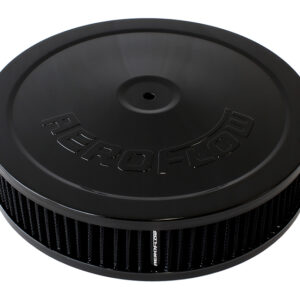 AEROFLOW 9" X 2" AIR CLEANER ASSEMBLY5-1/8" NECK, BLACK, COTTON