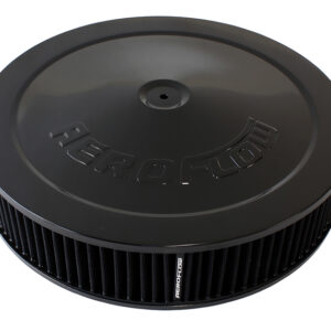 AEROFLOW 14" X 3" AIR CLEANER ASSY 5-1/8" DROPBASE BLACK, COTTON