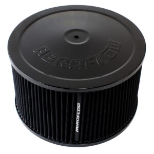 AEROFLOW 9" X 5" AIR CLEANER ASSEMBLY5-1/8" NECK, BLACK LID, COTTON