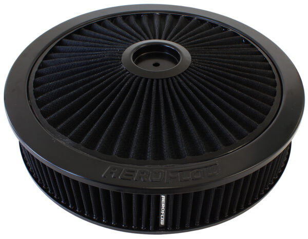 AEROFLOW 14" X 3" FULL FLOW ASSEMBLY 5-1/8" 1-1/8" DROP , BLACK,