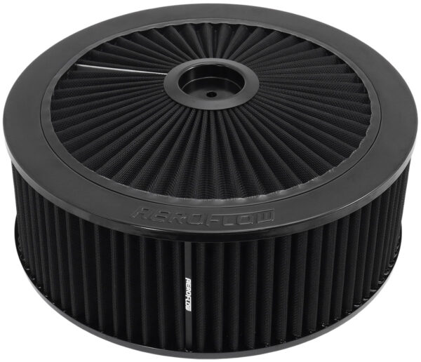 AEROFLOW 14" X 5" FULL FLOW ASSEMBLY 5-1/8" 1-1/8" DROP , BLACK,