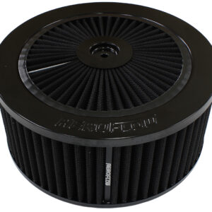 AEROFLOW 9" X 4" FULL FLOW ASSEMBLY 7-5/16" FLAT BASE BLACK COTTO