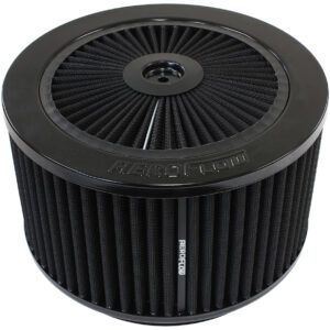 AEROFLOW 9" X 5" FULL FLOW ASSEMBLY 7-5/16" FLAT BASE BLACK COTTON