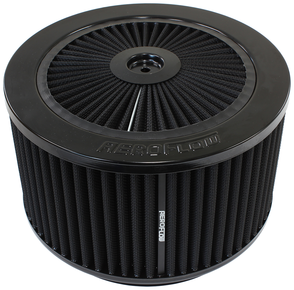 AEROFLOW 9" X 5" FULL FLOW ASSEMBLY 7-5/16" FLAT BASE BLACK COTTON