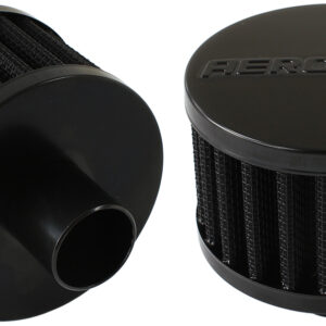 AEROFLOW 1" PUSH IN BREATHER FILTER 3" O.D,2" H, BLACK TOP