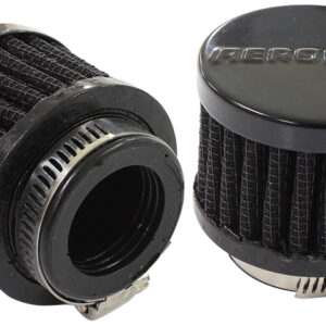 Aeroflow 1" Univ Clamp On Filter 2" OD,1-1/2" H, Black Top