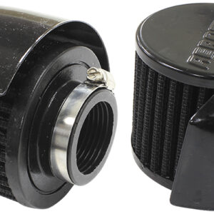 AEROFLOW 1-3/8" BREATHER FILTER WITH SHIELD 3"O.D,2-1/2"H BLACK TOP