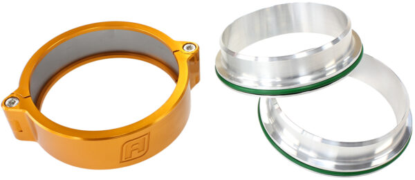 AEROFLOW 2.0" BILLET INTERCOOLER CLAMPSSTAINLESS STEEL GOLD CLAMP