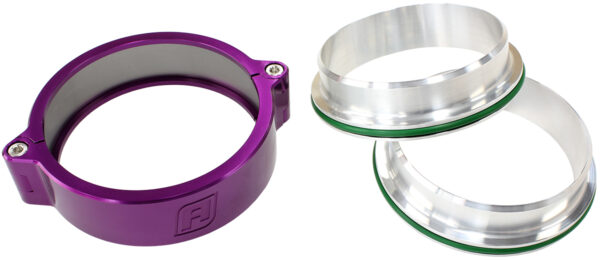 AEROFLOW 2.0" BILLET INTERCOOLER CLAMPSSTAINLESS STEEL PURPLE CLAMP
