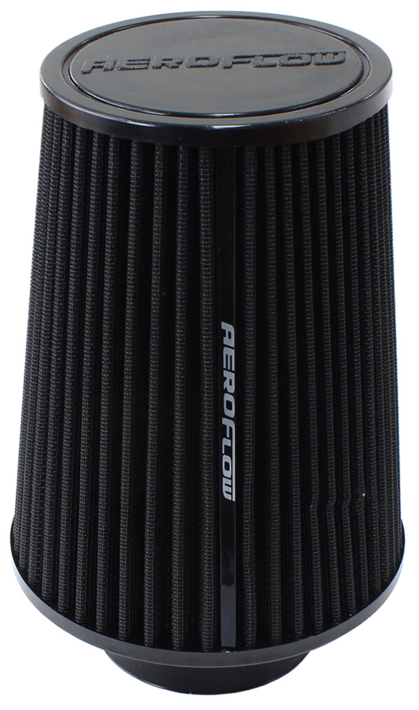 Aeroflow 3 Clamp-On Tapered Filter 4.6" 6 OD, 7.5 High Black Cot