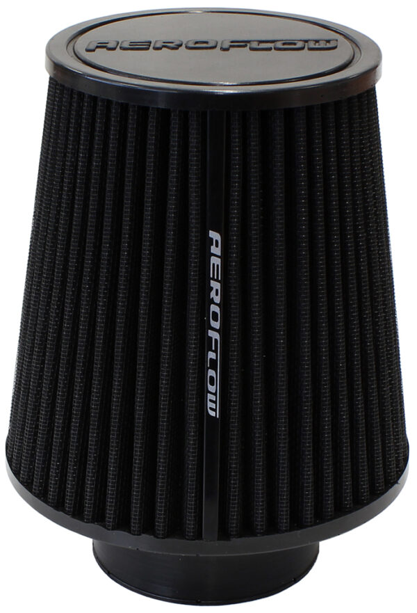 Aeroflow 3 Clamp-On Tapered Filter 4.6-6 OD, 6.1 High Black Cott