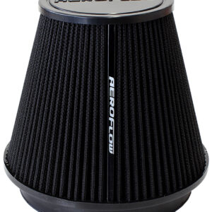 Aeroflow 6" Clamp-On Tapered Filter 7.75 / 4.6 OD, 6.1" H Black