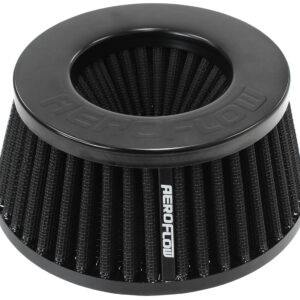 AEROFLOW 3" INVERTED TAPERED FILTER 5.25-6 O.D, 2.55" HIGH BLACK