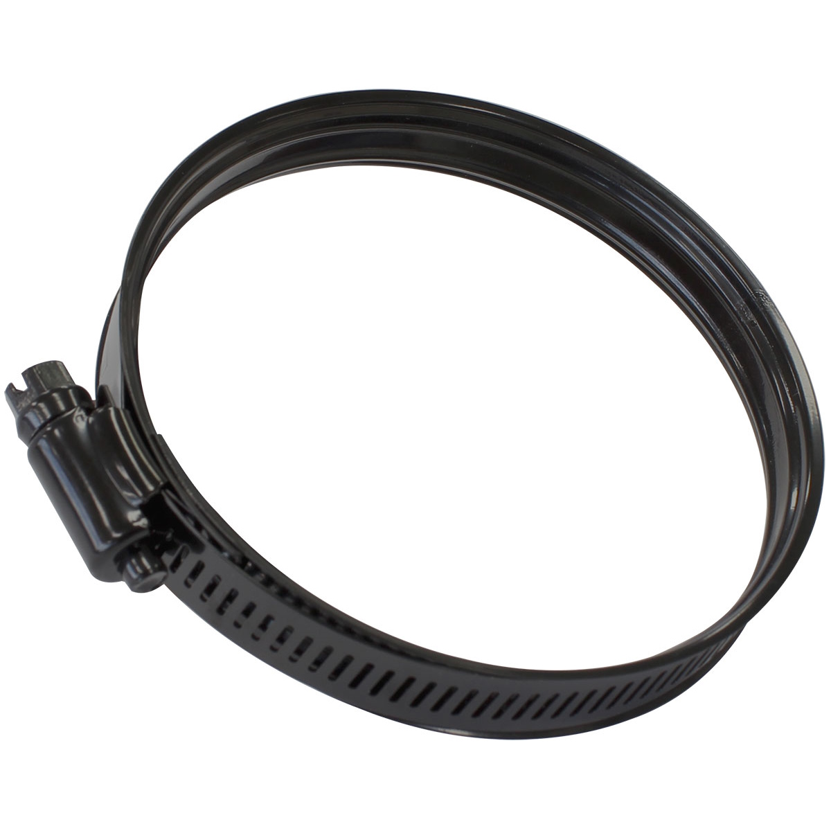 AEROFLOW Constant Tension Dual Bead Black Stainless Hose Clamp, 68 m m to 85 m m