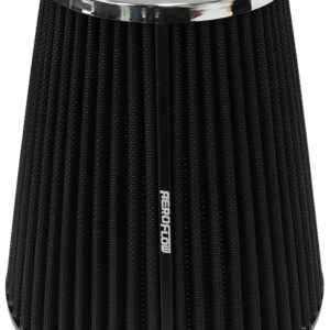 AEROFLOW 6" CLAMP-ON INV TAPERED FILTER7.5 / 4.7 O.D, 8" H CHROME