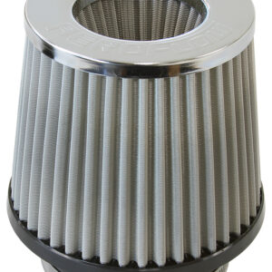 AEROFLOW 3" I.D CLAMP ON POD FILTER S/SELEMENT, CHROME INVERTE 5" LON
