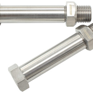 AEROFLOW SS 2-3/8" THRU FRAME with 2xM10 x 1.0 female threa