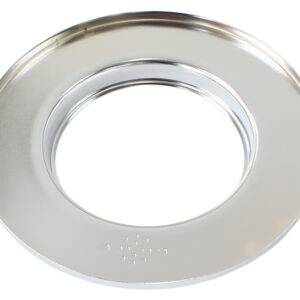AEROFLOW 9" AIR CLEANER BASE ONLY FLAT BASE CHROME, 5-1/8" ID