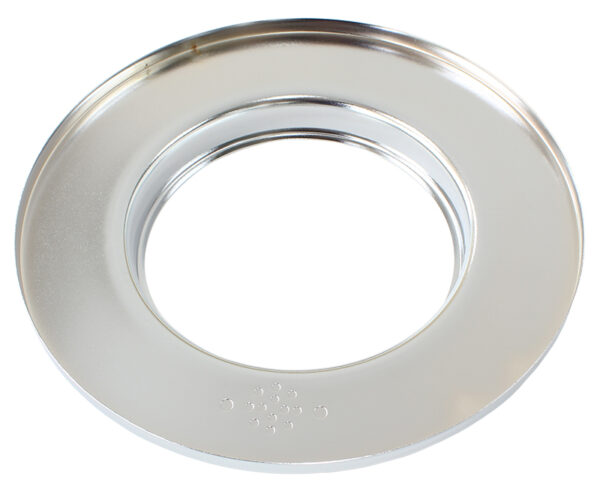 AEROFLOW 9" AIR CLEANER BASE ONLY FLAT BASE CHROME, 5-1/8" ID
