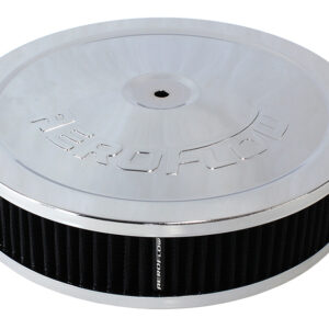 AEROFLOW 9" X 2" AIR CLEANER ASSEMBLY5-1/8" NECK, CHROME, COTTON