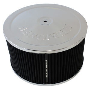 AEROFLOW 9" X 5" AIR CLEANER ASSEMBLY5-1/8" NECK, CHROME, COTTON