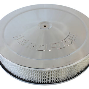 AEROFLOW 14" X 3" AIR CLEANER ASSY 5-1/8" DROPBASE CHROME, PAPER