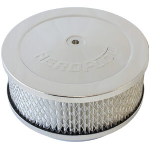 AEROFLOW 6-3/8 X 2-1/2 AIR CLEAN ASSY5-1/8" NECK, CHROME, PAPER