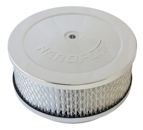 AEROFLOW 6-3/8 X 2-1/2 AIR CLEAN ASSY5-1/8" NECK, CHROME, PAPER