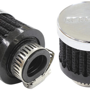 AEROFLOW 9/16" UNIV CLAMP ON FILTER 1-3/8" O.D,1-1/8" H,CHROME TOP
