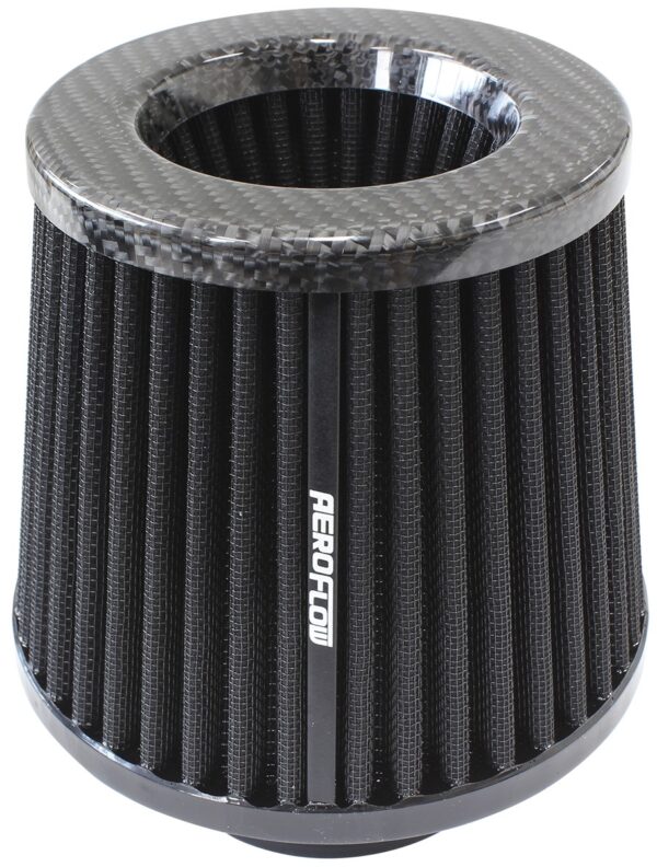 AEROFLOW 3" CARBON INVERTED TAPERED 5.25-6 O.D, 5 HIGH BLACK