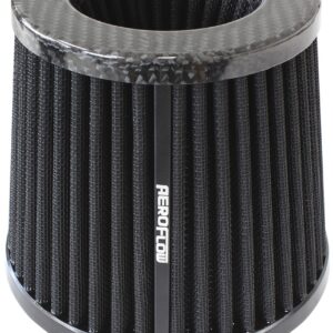 AEROFLOW 4" CARBON INVERTED TAPERED 5.25-6 O.D, 5 HIGH BLACK