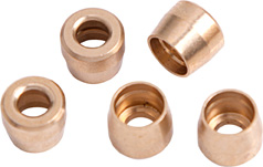 Aeroflow Teflon Brass Olive Insert -6ANsuit Teflon Hose End -6AN 5PK