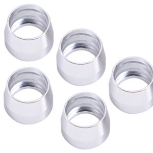 Aeroflow Teflon Alloy Olive Insert -6ANsuit Teflon Hose End -6AN 5PK