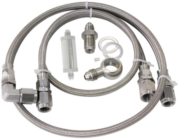 AEROFLOW TURBO FEED OIL LINE KIT 30 MICRON FILTER FORD BA-BF