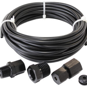 AEROFLOW 12-FT NYLON TUBING 1/8" DIA INCLUDES FITTINGS AF30-3000BLK