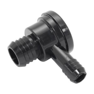 AEROFLOW Brake Booster Check Valve, 3/8 Inch Barb, Black