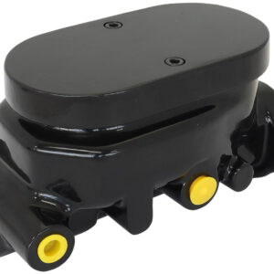 AEROFLOW BRAKE MASTER CYLINDER 1" BORE CAST ALUMINIUM BLACK SMOOTH