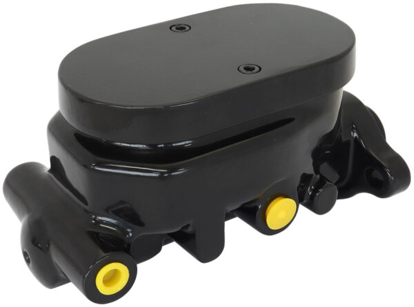 AEROFLOW BRAKE MASTER CYLINDER 1" BORE CAST ALUMINIUM BLACK SMOOTH