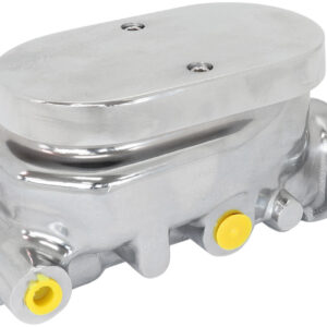 AEROFLOW BRAKE MASTER CYLINDER 1-1/8" BORE CAST ALUMIN CHROME SMOOTH