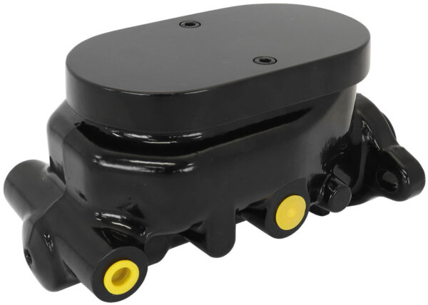 AEROFLOW BRAKE MASTER CYLINDER 1-1/8" BORE CAST ALUMIN BLACK SMOOTH