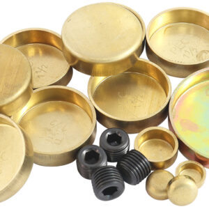AEROFLOW SBF WELSH PLUG KIT FORD 289 302 351 WINDSOR BRASS