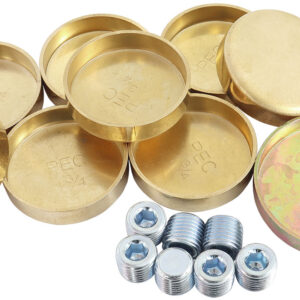 AEROFLOW BBC 454 WELSH PLUG KIT CHEVY BB BRASS